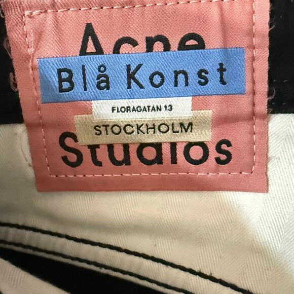 Acne Studios Bla Konst River Stay Black Wash Stretch Men's Jeans size 31 / 30 - Picture 3 of 12